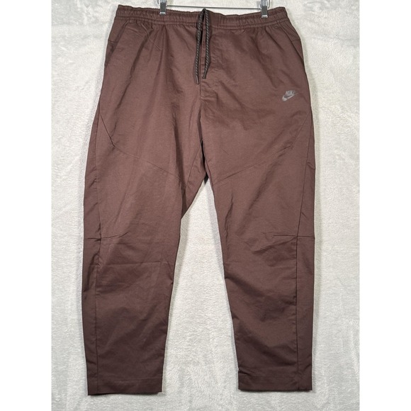 Nike Pants Mens 2XL Brown Woven Joggers Zip Pockets Tech Essentials DH4224-203 - Picture 1 of 9